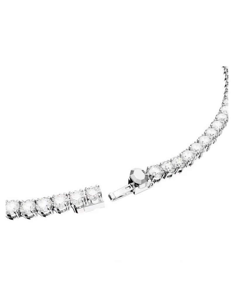 Swarovski Swarovski 5661257 dames Matrix tennis collier in  witgoud rhodium plated met rondom Swarovski kristallen 50 cm lengte