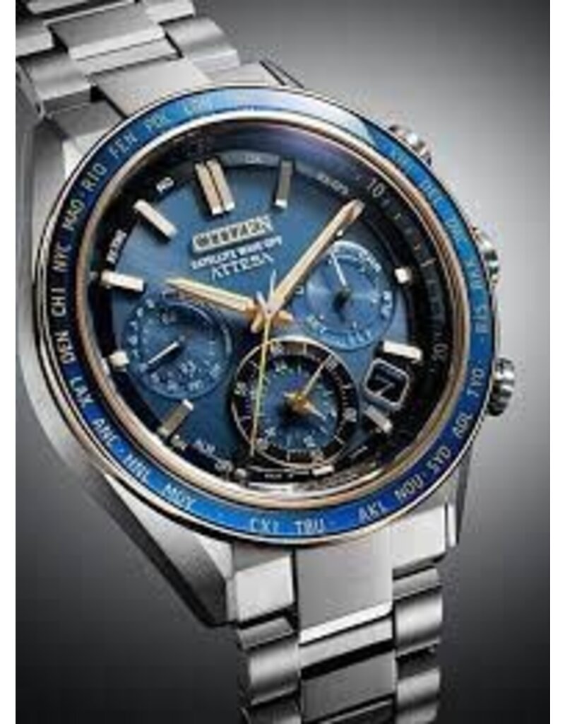 Citizen Citizen CC4054-68L ATTESA Heren horloge  Satellite wave gps eco-drive solar blauwe wijzerplaat