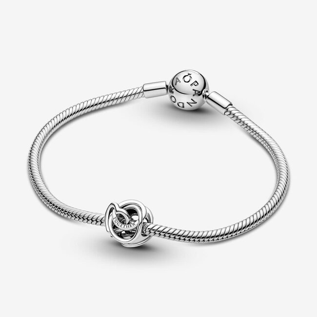Pandora Pandora 791507C00 Bedel in 925 zilver Always together hart met cirkels