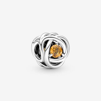 Pandora Pandora Bedel 790065C04  Zilver Geboortesteen Honey Crystal