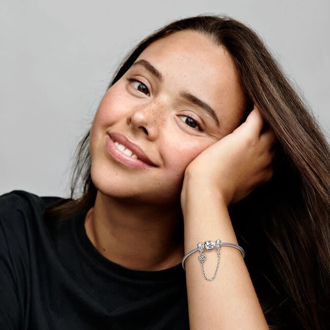 Pandora Pandora Bedel 799293C00-05  Zilver Levensboom met Veiligheidsketting