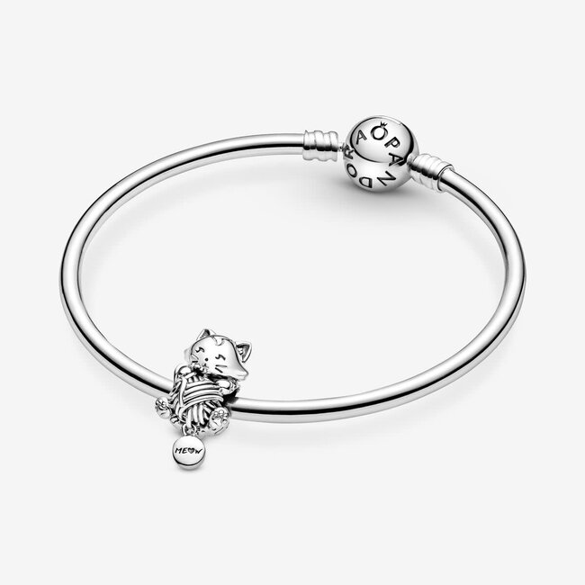 Pandora Pandora Bedel 799535C00  Zilver Kat met Bol Wol