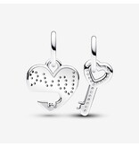 Pandora Pandora 793081C01 Deel Hanger love hart sleutel in 925 zilver