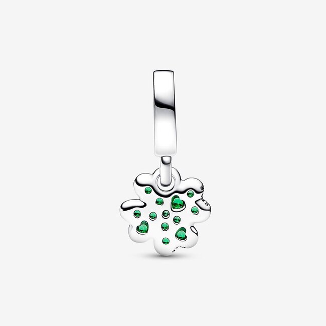 Pandora Pandora Bedel 792751C01  Zilver Klaver met Groene Steentjes