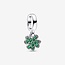 Pandora Pandora Bedel 792751C01  Zilver Klaver met Groene Steentjes
