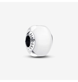 Pandora Pandora 793118C00 muranoglas bedel white in 925 zilver