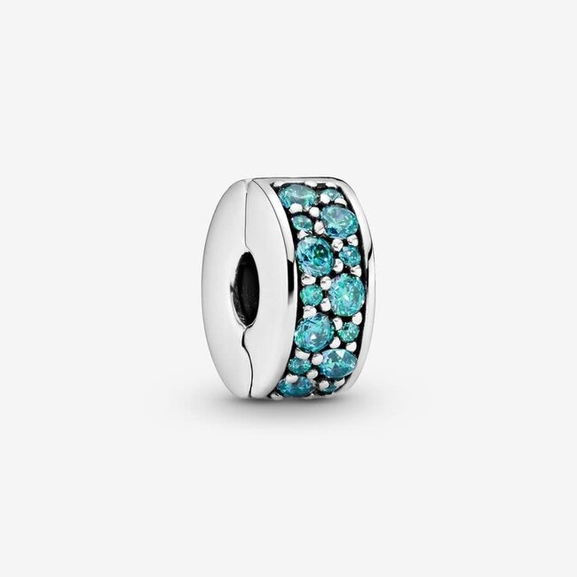 Pandora Pandora Bedel 791817MCZ  Zilver met Blauwe Zirkonia