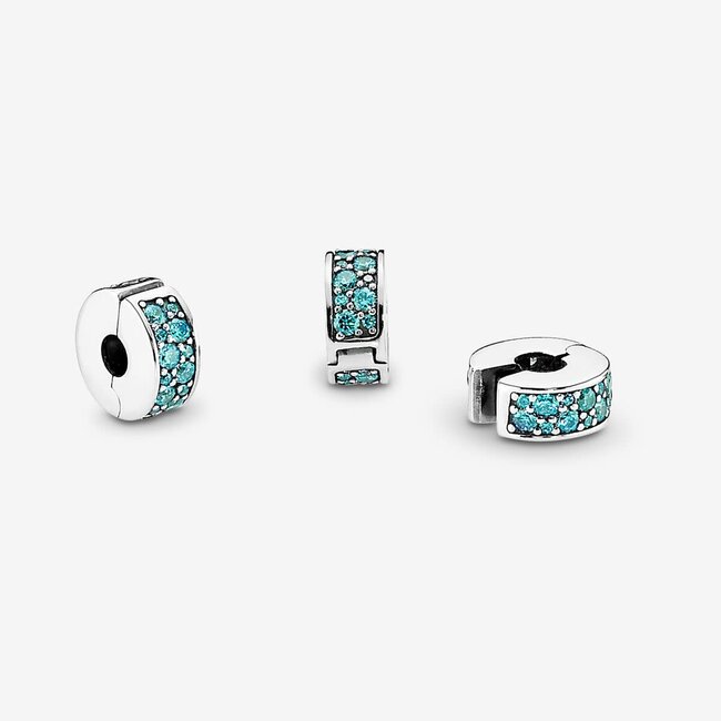 Pandora Pandora Bedel 791817MCZ  Zilver met Blauwe Zirkonia
