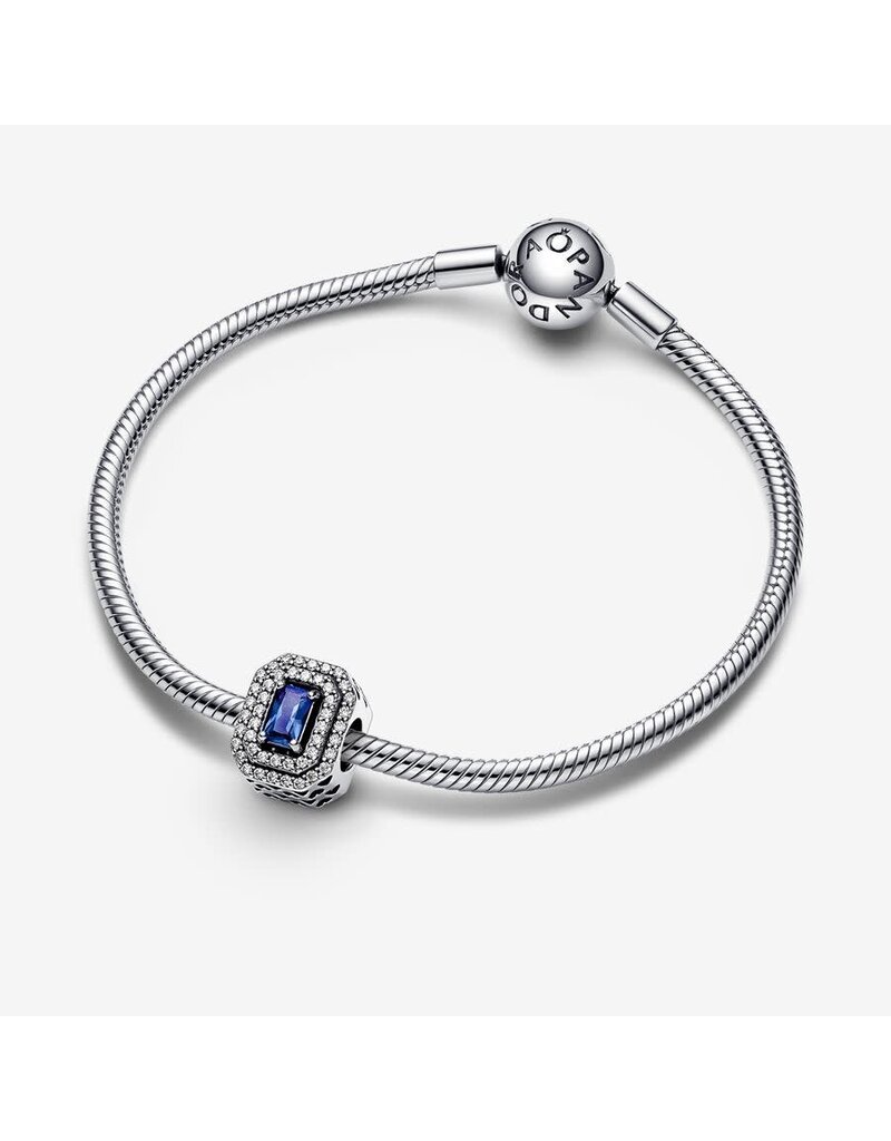 Pandora Pandora 792385C01 Bedel zilver 925 met blauwe steen