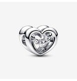 Pandora Pandora 792493C01 925 zilver open hart met zirkonia