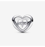 Pandora Pandora 792493C01 925 zilver open hart met zirkonia