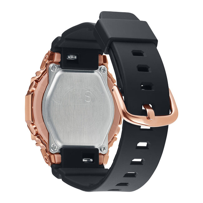 Casio G-Shock CASIO G-Shock GM-S2100PG-1A4ER horloge unisex  anadigi staal Rosé plated met zwart rubber band