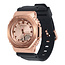 Casio G-Shock CASIO G-Shock GM-S2100PG-1A4ER horloge unisex  anadigi staal Rosé plated met zwart rubber band