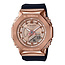 Casio G-Shock CASIO G-Shock GM-S2100PG-1A4ER horloge unisex  anadigi staal Rosé plated met zwart rubber band