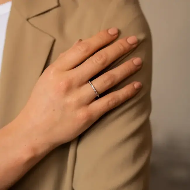 Ti Sento Milano TI SENTO Milano Ring 1923ZI - Maat 50 (16 mm) - Gerhodineerd Sterling Zilver