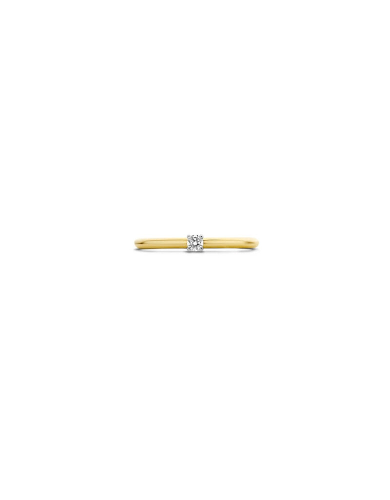 Blush Blush Ring 1601BDI/54 14k Geelgoud 0,06crt G SI Briljant geslepen Diamant Maat 54