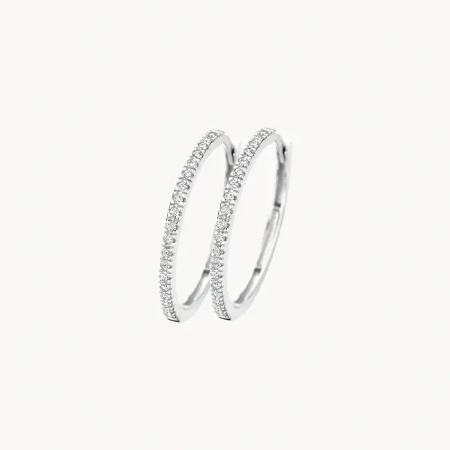 Blush Blush Oorringen 7306WZI 14k Witgoud met Zirkonia