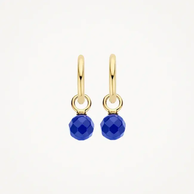 Blush Blush Oorbedels 9046YLA 14k Geelgoud voor aan Oorringen Lapis