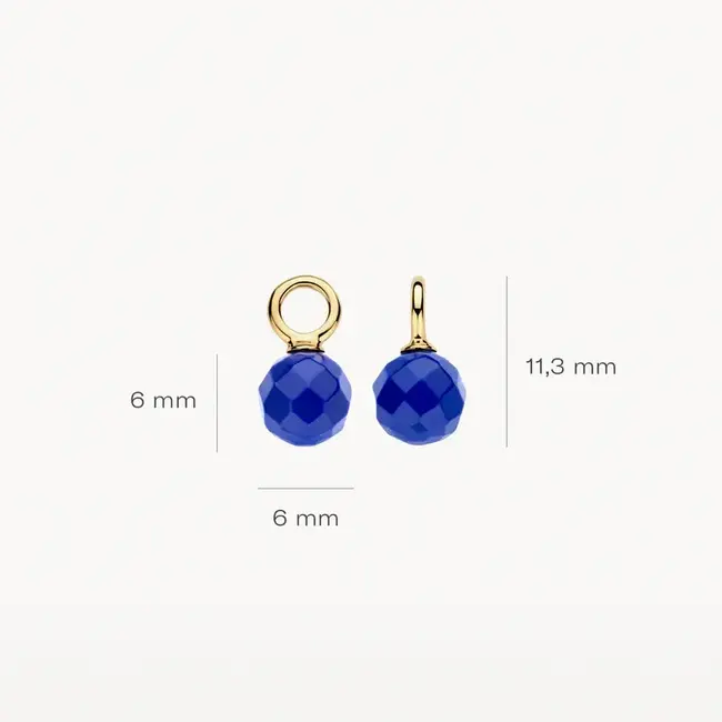 Blush Blush Oorbedels 9046YLA 14k Geelgoud voor aan Oorringen Lapis