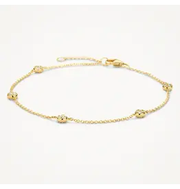 Blush Blush Armband 2213YZI 14k Geelgoud Rondjes met Briljant geslepen Zirkonia 18,5cm