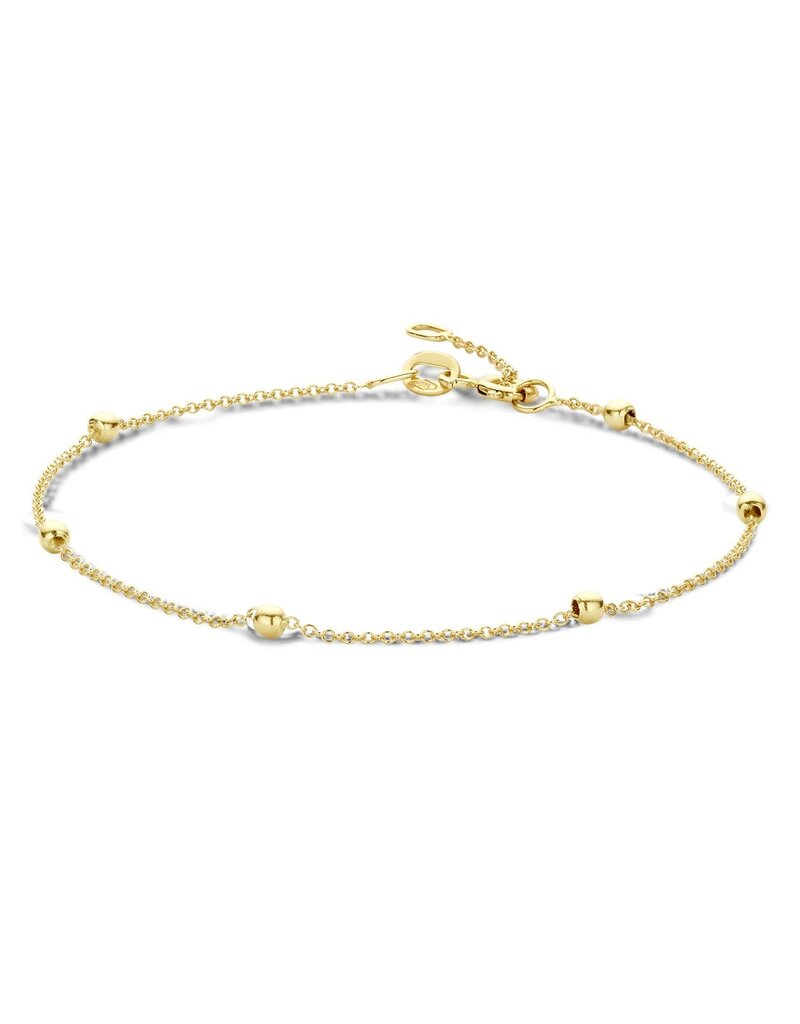 Blush Blush Armband 2224YGO 14k Geelgoud met bolletjes 18,5cm