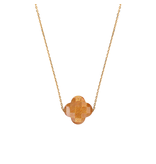 Morganne Bello Morganne Bello Collier 1013YB180 18k Geelgoud Golden Sunstone Clover 43-45cm