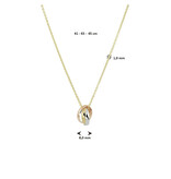 Blinckers Jewelry Huiscollectie House Of Blinckers Collier 43.00553 Tri-Color 41 - 45cm