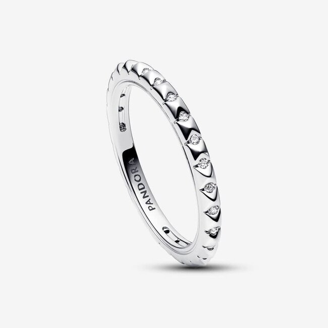 Pandora Pandora Ring 192800C01-56  925 Zilver Piramide Maat 56