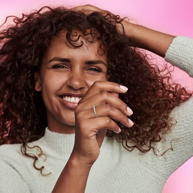 Pandora Pandora Ring 192800C01-56  925 Zilver Piramide Maat 56