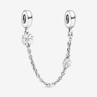 Pandora Pandora Bedel 798764C01-05  Zilver Bloemen met Veiligheidsketting