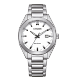 Citizen Citizen BM7620-83A Heren horloge eco-drive staal met een witte wijzerplaat