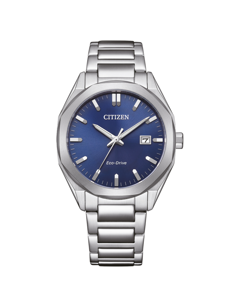 Citizen Citizen BM7620-83L Heren horloge Eco-drive staal met blauwe wijzerplaat