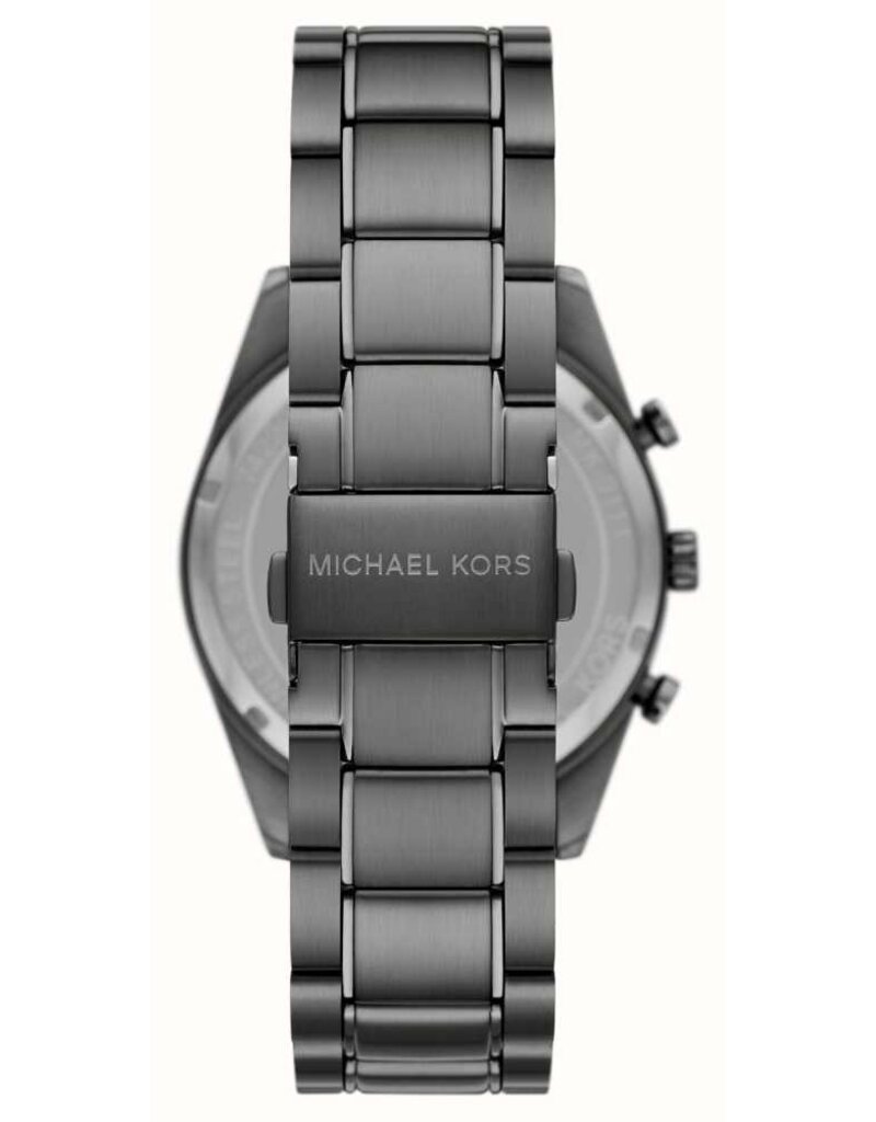 Michael Kors Michael Kors MK9111 Horloge heren donker grijs met donkerblauwe wijzerplaat chronograaf