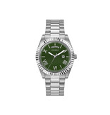 Guess Guess Heren Horloge GW0265G10 Staal Quartz met Groene Wijzerplaat