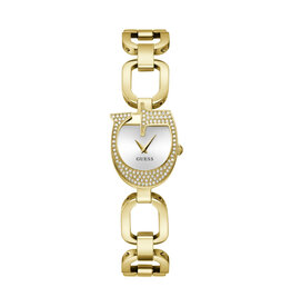 Guess Guess Dames Horloge GW0683L2 Staal met Geelgouden Plating Quartz en Gouden Wijzerplaat