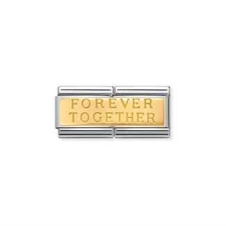 Nomination Nomination Schakel 030710-02 Composable Classic Staal 18k Geelgoud Dubbel Forever Together