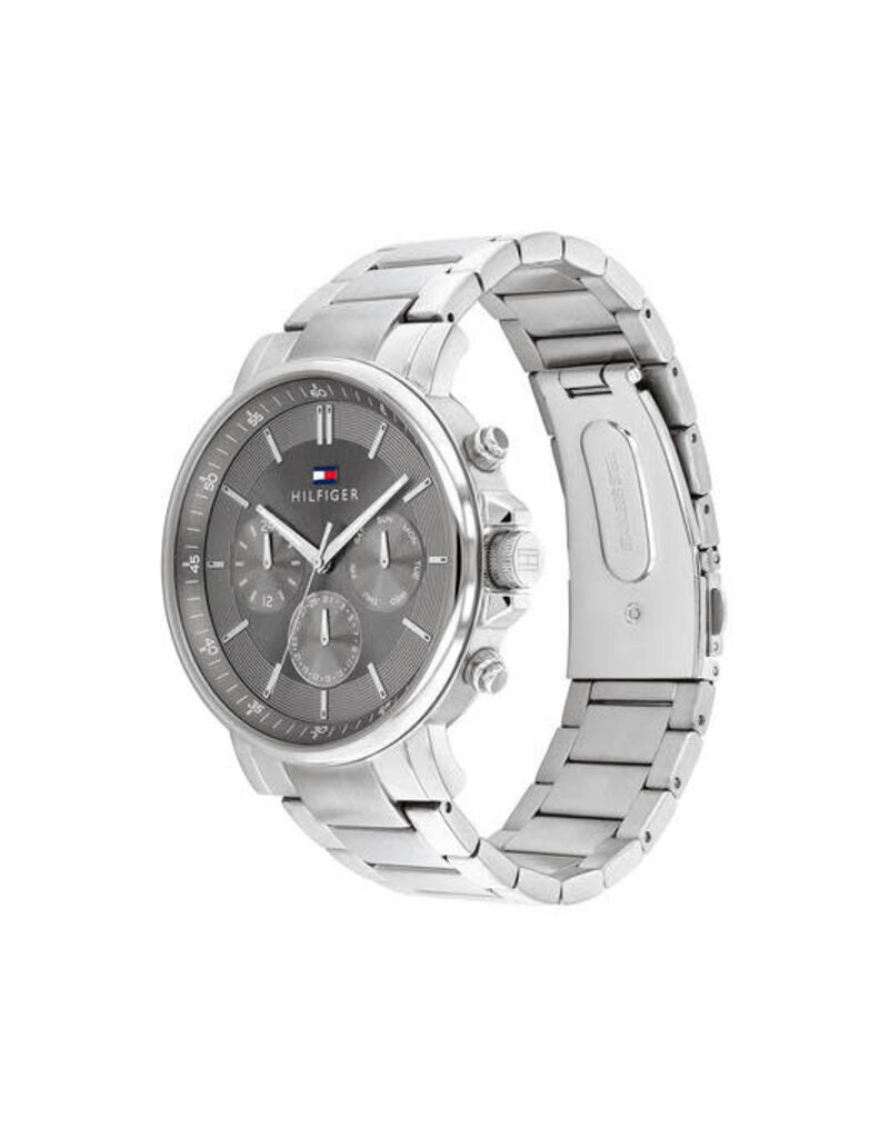 Tommy Hilfiger Tommy Hilfiger horloge TH1710604 heren Tyson taupe wijzerplaat chronograaf