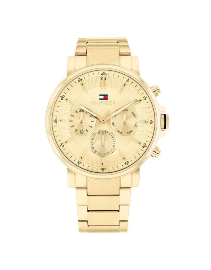 Tommy Hilfiger Tommy Hilfiger horloge TH1710611 Heren Tyson goudkleurig horloge chronograaf