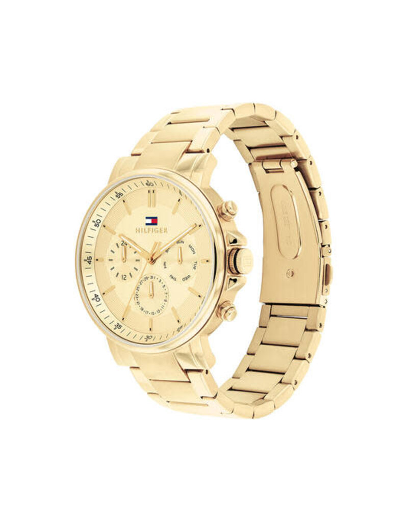 Tommy Hilfiger Tommy Hilfiger horloge TH1710611 Heren Tyson goudkleurig horloge chronograaf