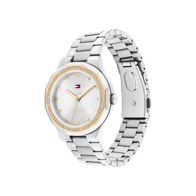Tommy Hilfiger Tommy Hilfiger Horloge TH1782723 Piper Staal Bi-color Quartz met Zirkonia 36mm