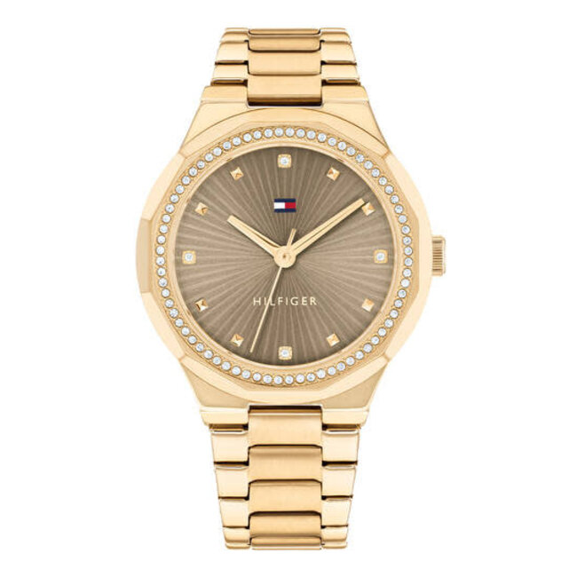 Tommy Hilfiger Tommy Hilfiger horloge TH1782725 Dames Piper goudkleurig met zirkonia's