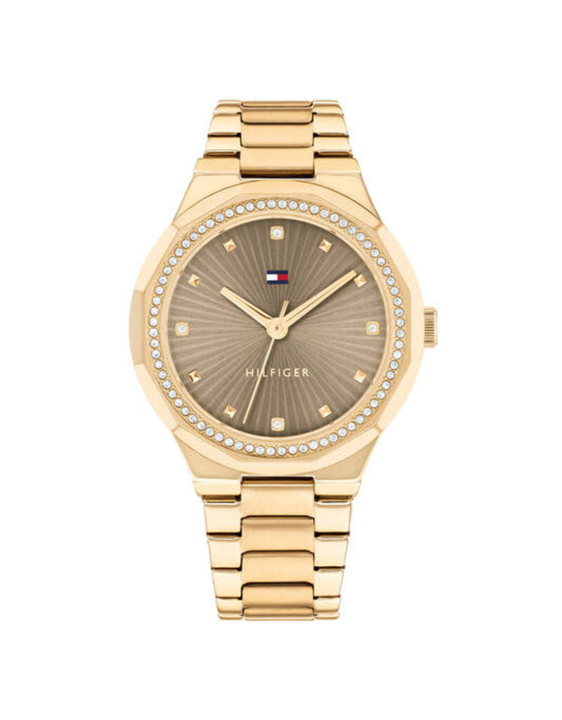 Tommy Hilfiger Tommy Hilfiger horloge TH1782725 Dames Piper goudkleurig met zirkonia's