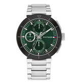 Tommy Hilfiger Tommy Hilfiger horloge TH1792117 Heren Lorenzo groene wijzerplaat met zwarte bezel