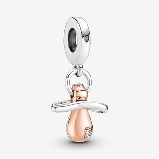 Pandora Pandora Bedel 781490C01 Zilver Babyspeen Bicolor Zilver/Rose