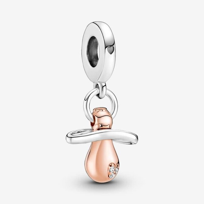 Pandora Pandora Bedel 781490C01 Zilver Babyspeen Bicolor Zilver/Rose