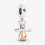 Pandora Pandora Bedel 781490C01 Zilver Babyspeen Bicolor Zilver/Rose