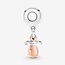 Pandora Pandora Bedel 781490C01 Zilver Babyspeen Bicolor Zilver/Rose