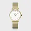 Cluse CW0101203007  Minuit Mesh Gold White horloge