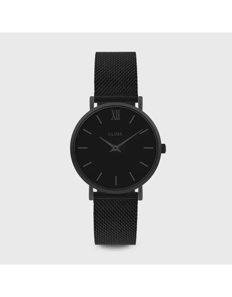 Cluse CW0101203012 Minuit Mesh Full Black horloge