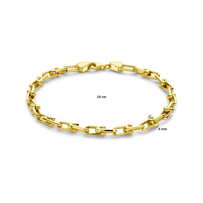 The House Of Blinckers THOB Armband 40.29854 14k Geelgoud Tiffany Schakelarmband 4mm 19cm
